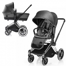 Детская коляска 2 в 1 Cybex Priam (шасси All Terrain Matt Black)
