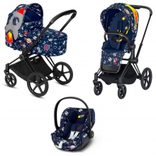 Коляска 3 в 1 Cybex Priam III Anna K Space Rocket (Cloud Q)