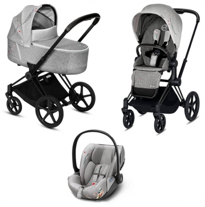 Коляска 3 в 1 Cybex Priam III Koi (Cloud Z i-Size) Matt Black