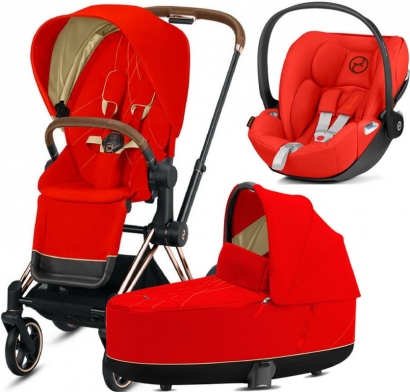 Коляска 3 в 1 Cybex Priam III Autumn Gold Rosegold