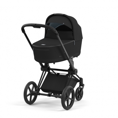 Коляска для новорожденных Cybex Priam IV (шасси Matt Black) Deep Black