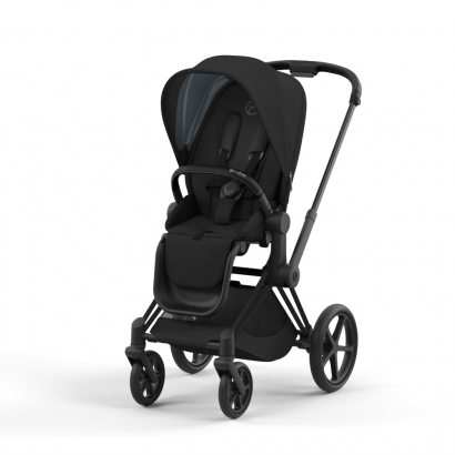 Прогулочная коляска Cybex Priam IV (шасси Matt Black) Deep Black