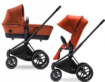Детская коляска 2 в 1 Cybex Priam (шасси All Terrain) Autumn Gold