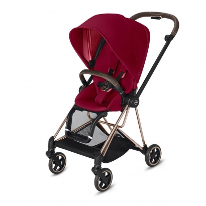Прогулочная коляска Cybex MIOS (шасси Rosegold) True Red
