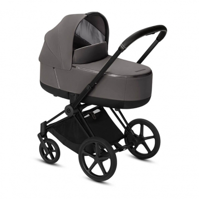 Коляска для новорожденных Cybex Priam III (шасси Matt Black) Manhattan Grey