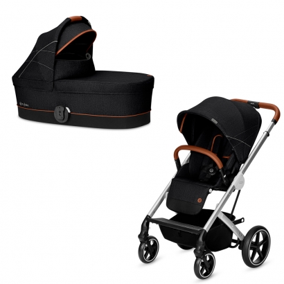 Коляска 2 в 1 Cybex Balios S Denim Lavastone Black