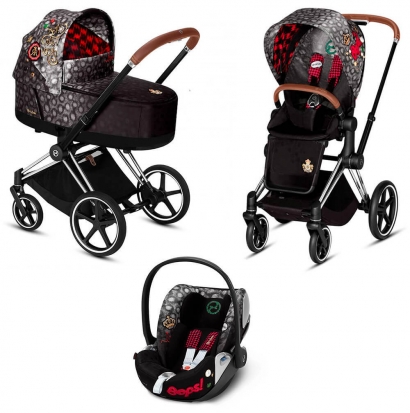 Коляска 3 в 1 Cybex Priam III Rebellious (Cloud Z i-Size) Chrome