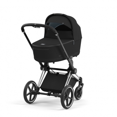 Коляска для новорожденных Cybex Priam IV (шасси Chrome Black) Deep Black