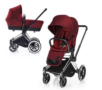Детская коляска 2 в 1 Cybex Priam (шасси All Terrain) Hot&Spicy