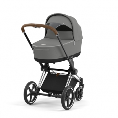 Коляска для новорожденных Cybex Priam IV (шасси Chrome Brown) Soho Grey