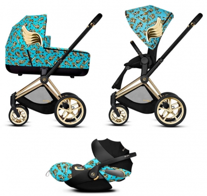 Коляска 3 в 1 Cybex Priam by Jeremy Scott Cherubs Cherubs Blue