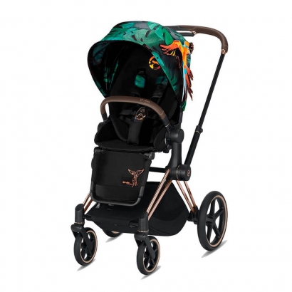 Прогулочная коляска Cybex Priam III Birds of Paradise Rosegold