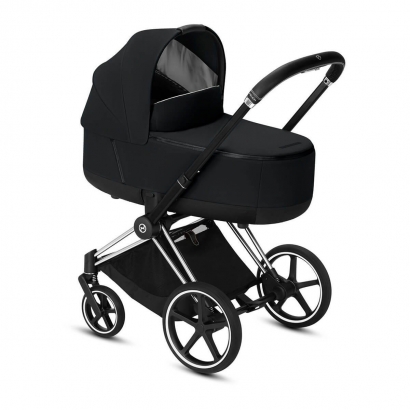 Коляска для новорожденных Cybex Priam III (шасси Chrome Black) Premium Black