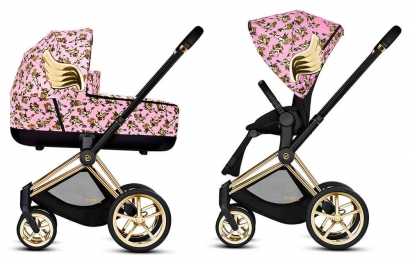 Коляска 2 в 1 Cybex Priam by Jeremy Scott Cherubs Cherubs Pink