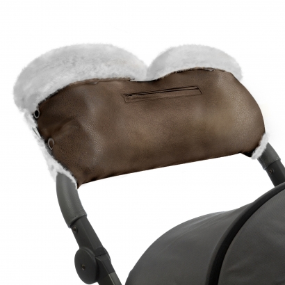 Муфта для рук на коляску Esspero Stella (100% овечья шерсть) Brown