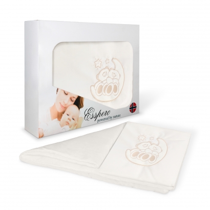 Комплект постельного белья в коляску Esspero Lui 5 предметов Мишка на луне Милк