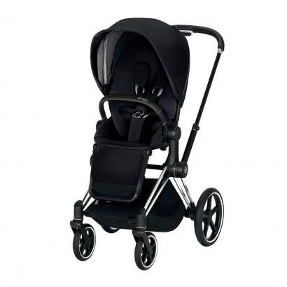 Прогулочная коляска Cybex Priam III (шасси Chrome Black) Premium Black