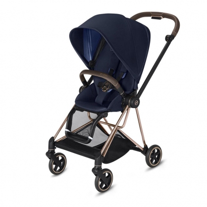 Прогулочная коляска Cybex MIOS (шасси Rosegold) Indigo Blue