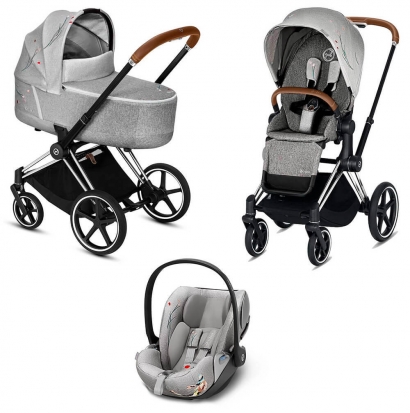 Коляска 3 в 1 Cybex Priam III Koi (Cloud Z i-Size) Chrome
