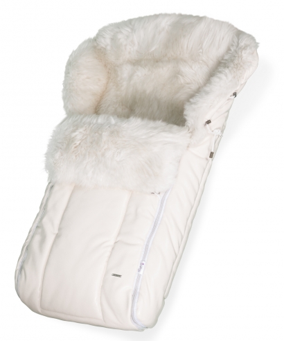 Конверт в коляску меховой Esspero Nicolas Icelandic Sheep (натуральная овчина) Cream Leatherette