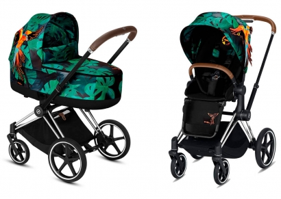 Коляска 2 в 1 Cybex Priam III Birds of Paradise Chrome