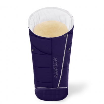 Конверт в коляску Esspero Maris Plus Y (флис + натуральный мех) Navy