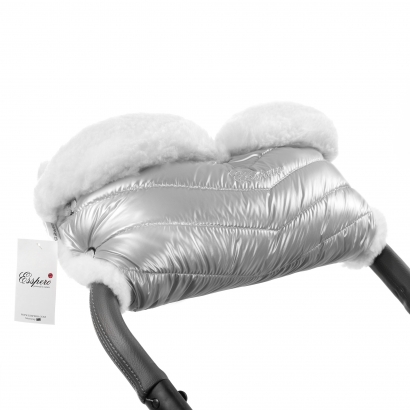 Муфта для рук на коляску Esspero Cosy White Silver