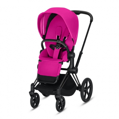 Прогулочная коляска Cybex Priam III (шасси Matt Black) Fancy Pink