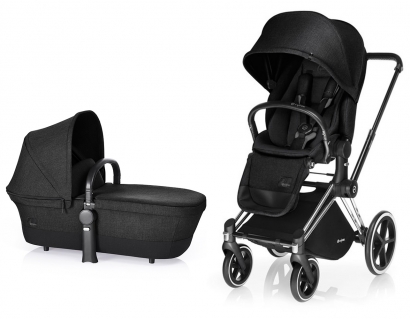Детская коляска 2 в 1 Cybex Priam (шасси All Terrain) Stardust Black