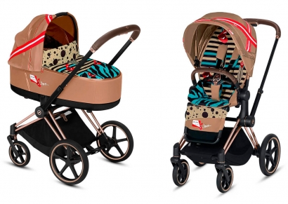 Коляска 2 в 1 Cybex Priam III KK One Love Rosegold