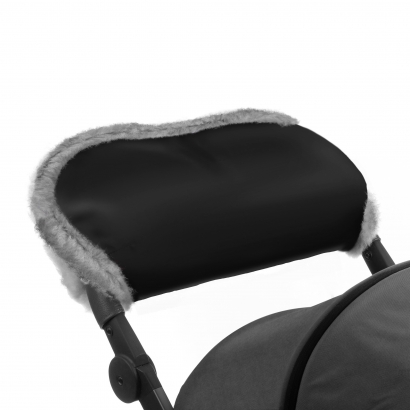 Муфта для рук на коляску Esspero Solana (Натуральная шерсть) Black