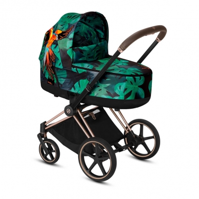 Коляска для новорожденных Cybex Priam III Birds of Paradise Rosegold