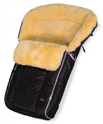Конверт в коляску меховой Esspero Edmund (натуральный мех) Black