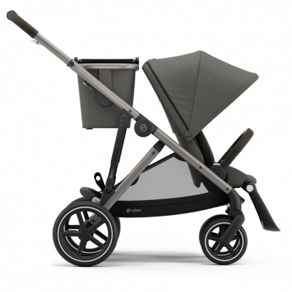 Прогулочная коляска Cybex Gazelle S TPE Soho Grey с корзиной и дождевиком