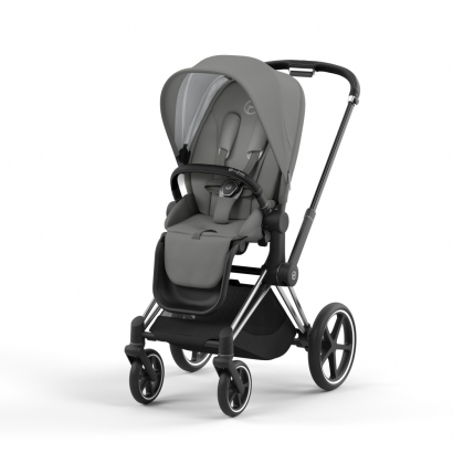Прогулочная коляска Cybex Priam IV (шасси Chrome Black) Soho Grey