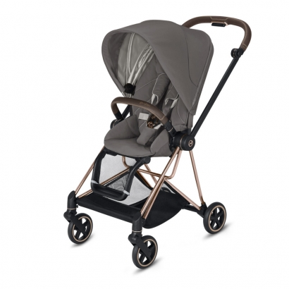 Прогулочная коляска Cybex MIOS (шасси Rosegold) Soho Grey