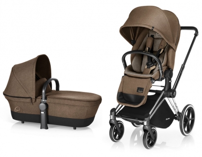 Детская коляска 2 в 1 Cybex Priam (шасси All Terrain) Cashmere Beige