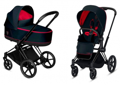 Коляска 2 в 1 Cybex Priam III Ferrari Victory Black (Matt Black)