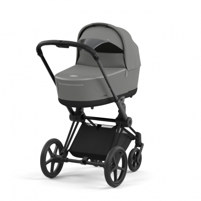 Коляска для новорожденных Cybex Priam IV (шасси Matt Black) Soho Grey