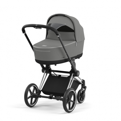 Коляска для новорожденных Cybex Priam IV (шасси Chrome Black) Soho Grey