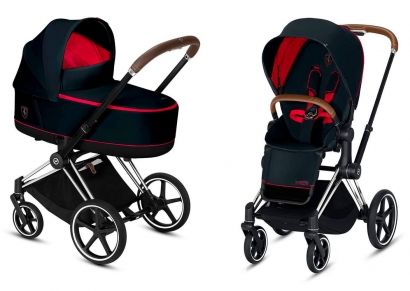 Коляска 2 в 1 Cybex Priam III Ferrari Victory Black (Chrome)