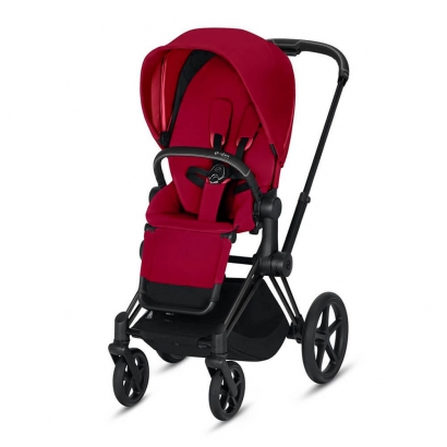 Прогулочная коляска Cybex Priam III (шасси Matt Black) True Red