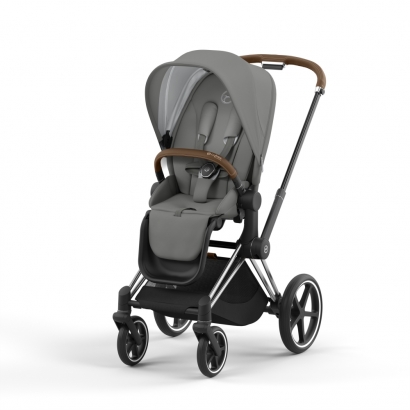 Прогулочная коляска Cybex Priam IV (шасси Chrome Brown) Soho Grey