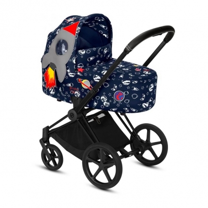 Коляска для новорожденных Cybex Priam III Space Rocket by Anna K Matt Black