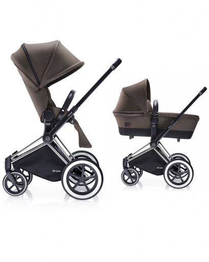 Детская коляска 2 в 1 Cybex Priam (шасси Trekking Matt Black)