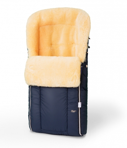 Конверт в коляску меховой Esspero Comfortable (натуральная овчина)  Deep Ocean