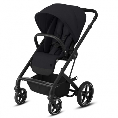 Прогулочная коляска Cybex Balios S Lux BLK Deep Black с дождевиком