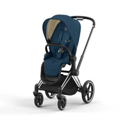 Прогулочная коляска Cybex Priam IV (шасси Chrome Black) Mountain Blue
