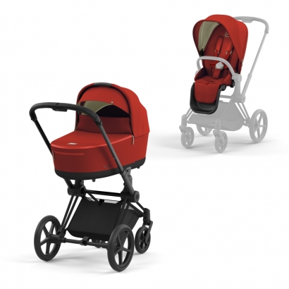 Коляска 2 в 1 Cybex Priam IV (шасси Matt Black) Autumn Gold