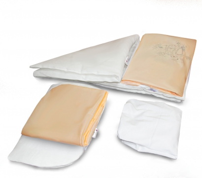 Комплект постельного белья в коляску Esspero Lui 6 предметов Сказка Беж